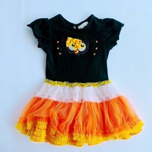 Rare Editions, 18-24M, 0/s candy corn dress